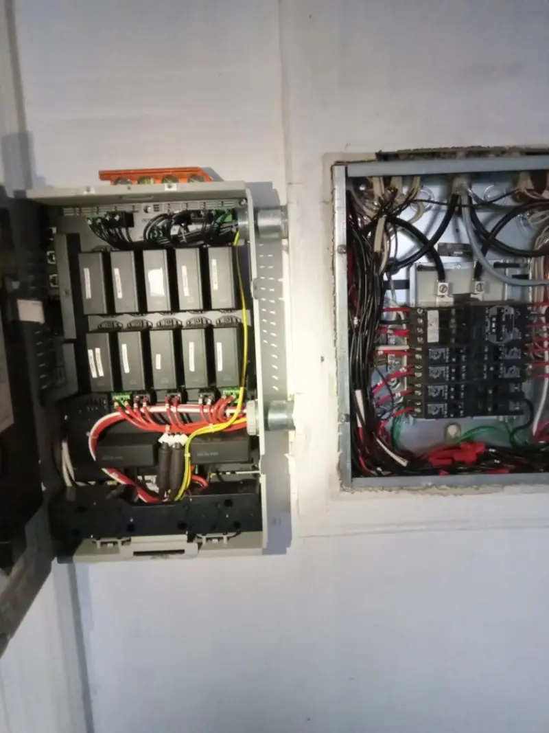 Electrical panel upgrade completed for Security Camera Wiring in Fort Meade